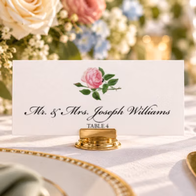 Flat Place Card